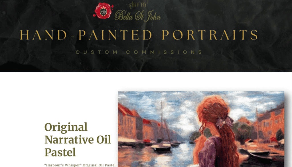 art by bella st john - portrait commission