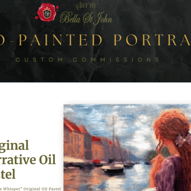 art by bella st john - portrait commission